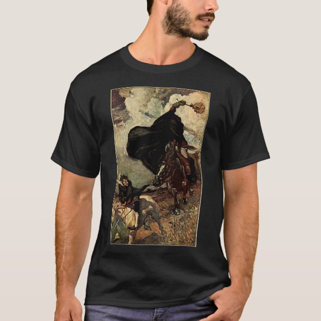 Ichabod-Krane-Legende der Schlampe-Hollow-Headless T-Shirt (Vorderseite)