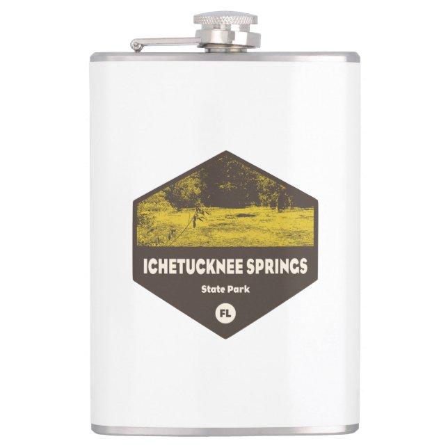 Ichetucknee Springs Staaten Park Florida Flachmann (Vorderseite)