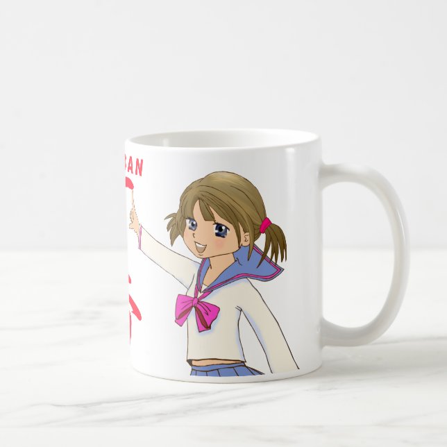 ICHIBAN ROTES Seren Fuku MOE MÄDCHEN Tasse (Rechts)