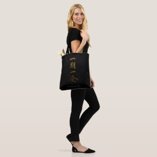 Ichigo Ichie Japanische Zen-Gold-Tragetasche