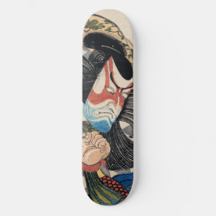 Ichikawa Danjuro kabuki samurai ukiyo-e Vintag Skateboard