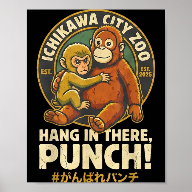 Ichikawa Stadtzoo halt dich fest Punch  Poster (Vorne)