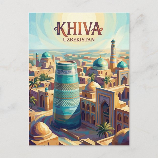 Ichon Kala Usbekistan Postkarte (Vorderseite)
