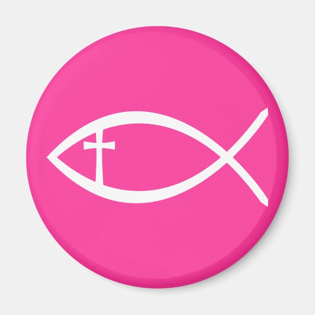 Ichthus Christlich Fisch Magnet (Vorne)