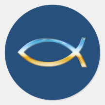 Ichthus - christlicher Fisch-Symbol-Himmel u.