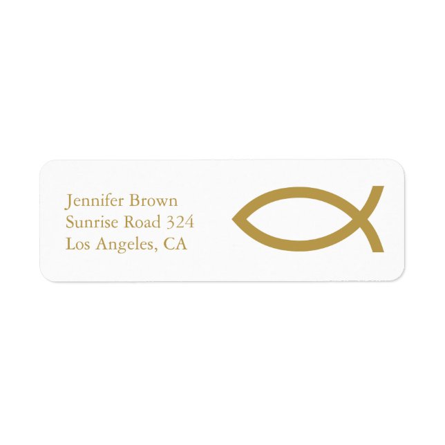 Ichthus - Christliches Fischsymbol (Vorne)