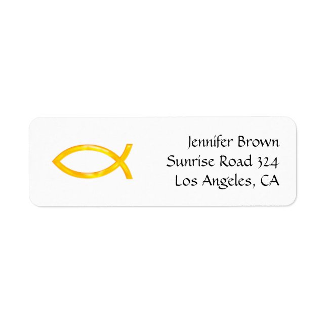 Ichthus - Christliches Fischsymbol (Vorne)