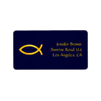 Ichthus | Christliches Fischsymbol | Adressenaufkl
