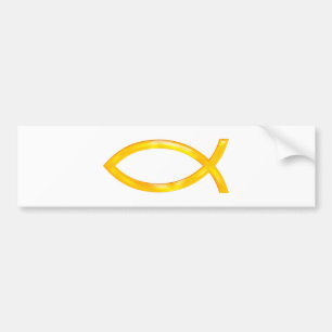 Ichthus - Christliches Fischsymbol Autoaufkleber