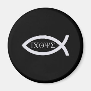 Ichthus - Christliches Fischsymbol Magnet