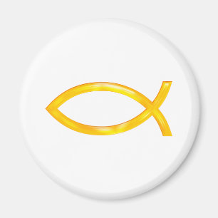 Ichthus - Christliches Fischsymbol Magnet
