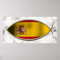 Ichthus - Spanische Flagge