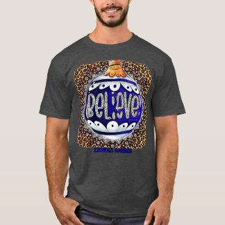 Ichthyosis Awareness Glaube Ornament Leopard Chri T-Shirt
