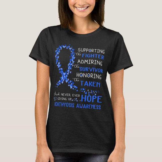 Ichthyosis Warrior Supporting Fighter T-Shirt (Vorderseite)