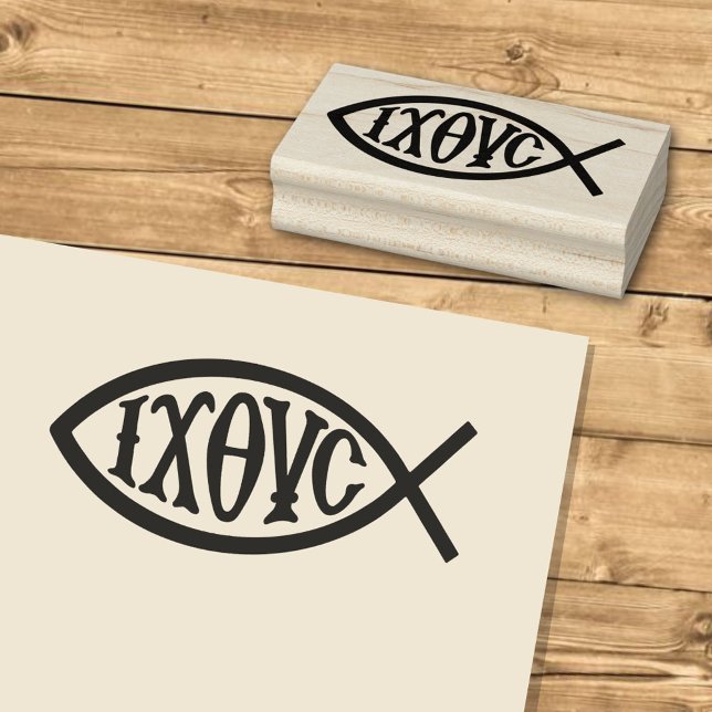 Ichthys Christian Symbol Gummistempel (Von Creator hochgeladen)