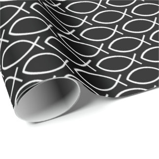Ichthys Christian Symbol Pattern Geschenkpapier