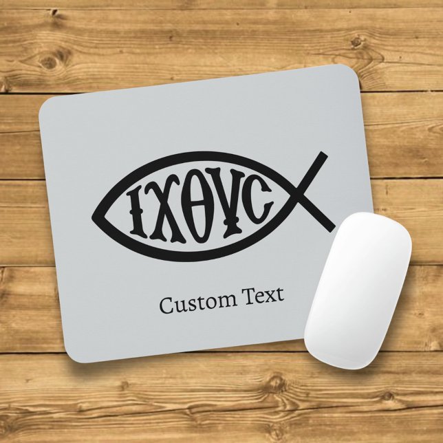 Ichthys Christliches Symbol Mousepad (Von Creator hochgeladen)