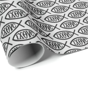 Ichthys Christliches Symbolmuster Geschenkpapier