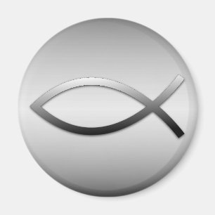 Ichthys Jesus Fisch-christliches Symbol Magnet