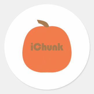 ichunk-Kürbis T - Shirt und Geschenke Runder Aufkleber