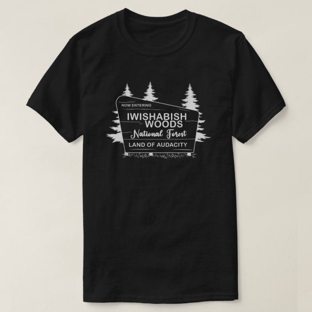 Ichwünschtebis Woods Nationalforst Shirt (Design vorne)
