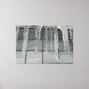 Icicicic Stretched Canvas Print Leinwanddruck