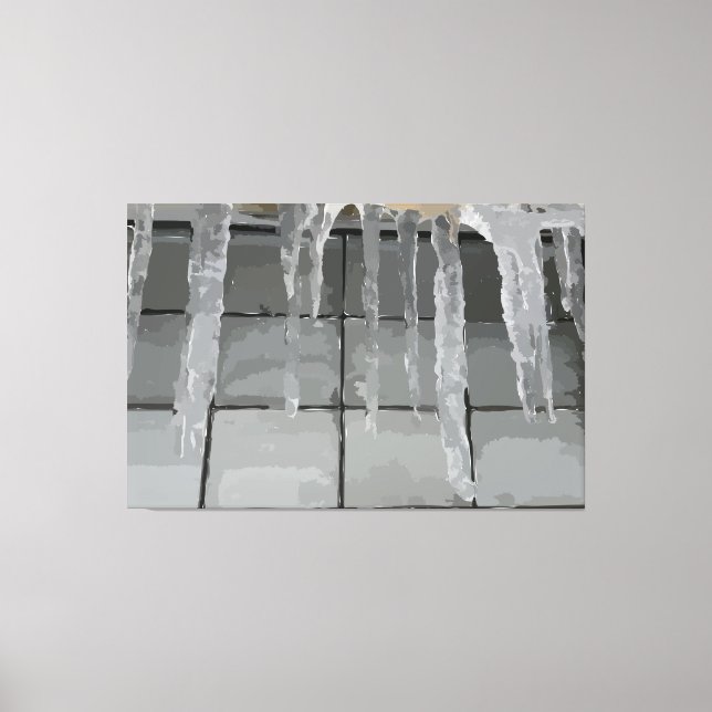 Icicicic Stretched Canvas Print Leinwanddruck (Vorderseite)