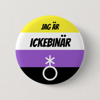 Ickebinär Symbol Button