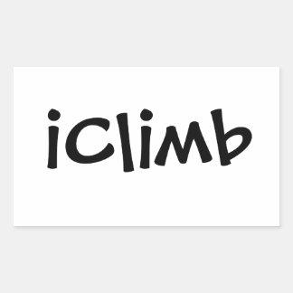 iClimb Rechteckiger Aufkleber