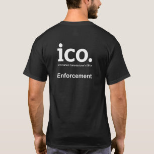 ICO Informations-Beauftragter Enforcement Parody T-Shirt