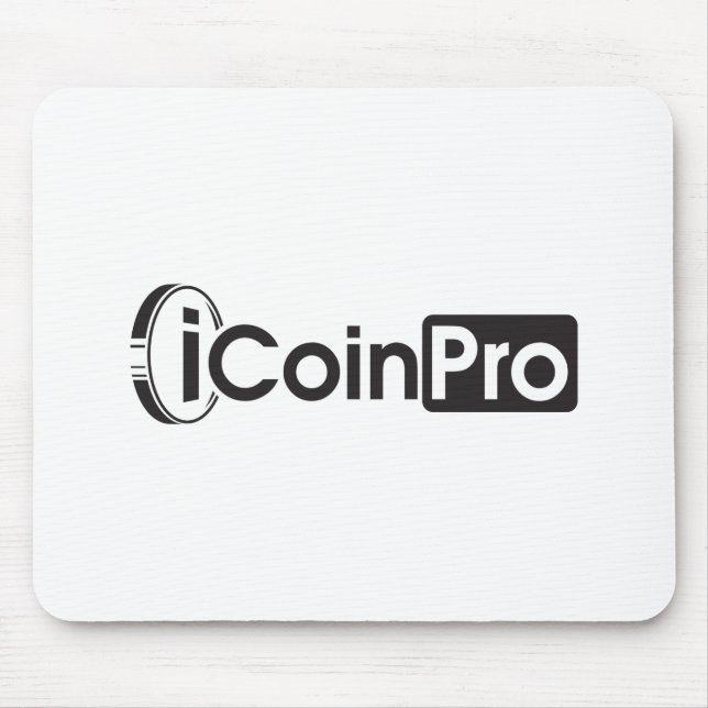 iCoinProLogo Black Mousepad (Vorne)