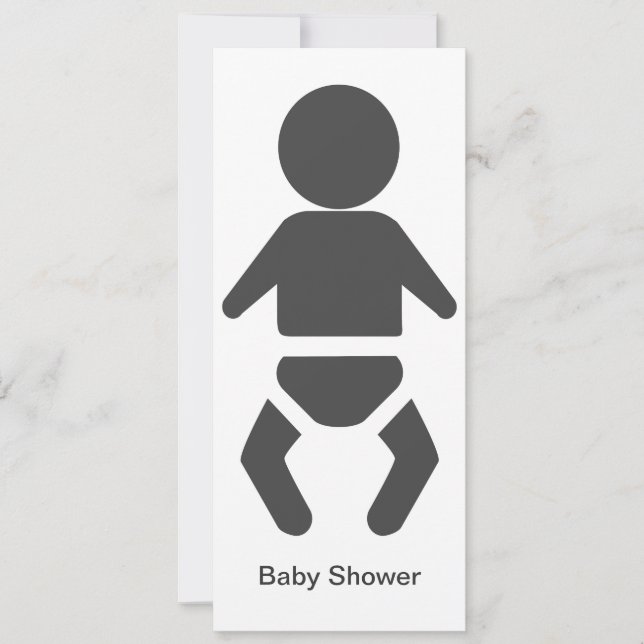 Icon Baby Gray Einladung (Vorderseite)