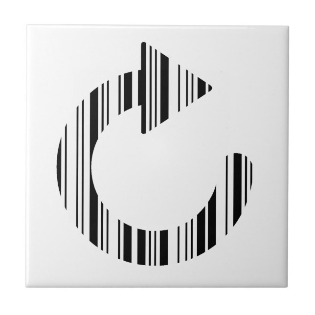 ICON-BAR-CODE-Computerkennzeichen Fliese (Vorderseite)