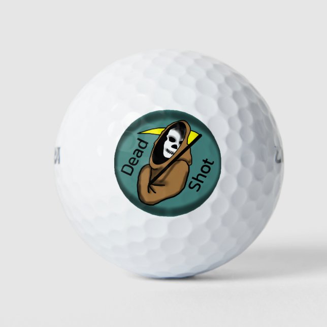 ICON "DEAD SHOT"-GRIM-SENSENMANN GOLFBALL (Vorderseite)