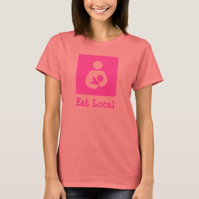 Icon für die örtliche Stillzeit/Ernährung T-Shirt (Vorderseite)