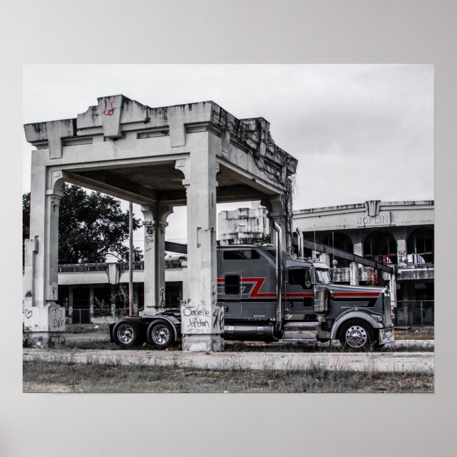 Icon Kenworth W900L Fleenor Bros. Poster (Vorne)