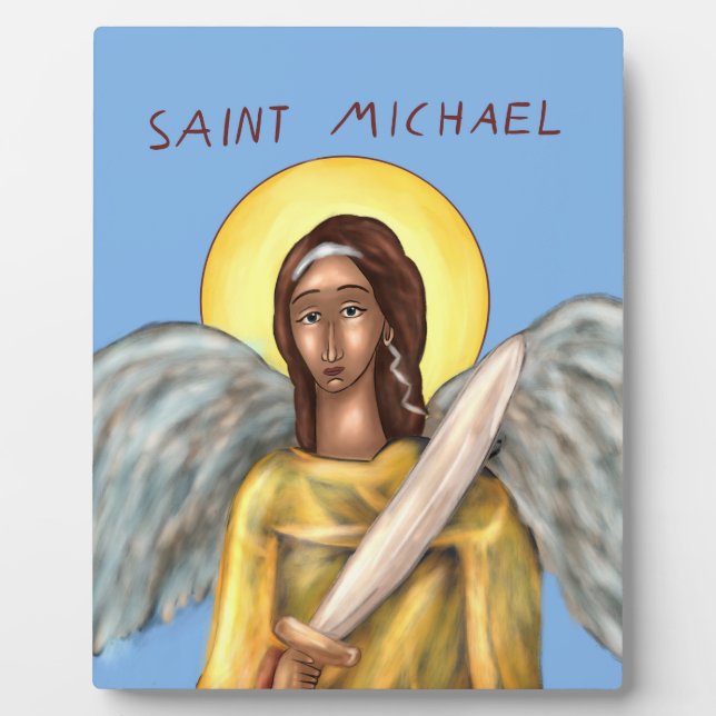 Icon of Saint Michael Fotoplatte (Vorderseite)