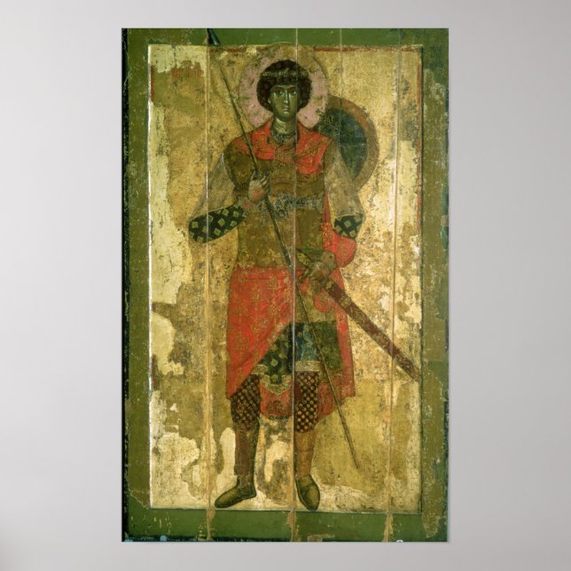 Icon of St. George, 1130-50 Poster (Vorne)