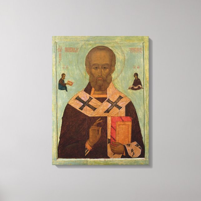 Icon of St. Nicholas Leinwanddruck (Vorderseite)