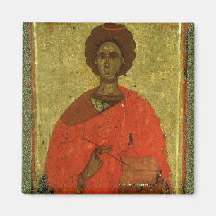 Icon of St. Pantaleon of Nicomedia Magnet