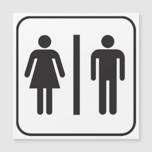 Icon-Toilette Magnetkarte