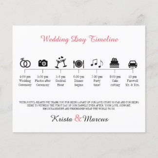 Icon Wedding Timeline Programm