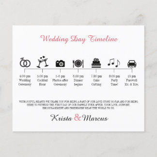 Icon Wedding Timeline Programm