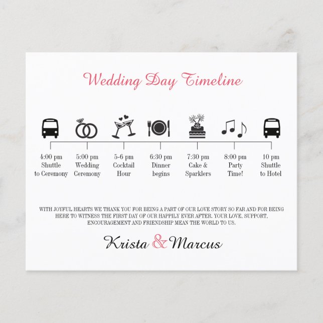 Icon Wedding Timeline Programm (Vorderseite)