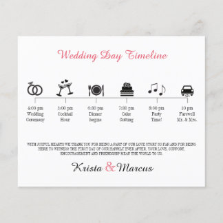 Icon Wedding Timeline Programm