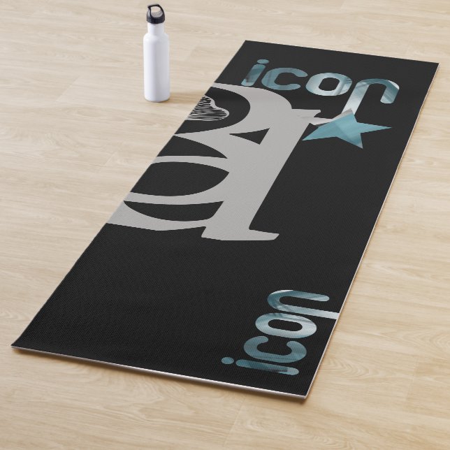 ICON Yoga Mat Fitness Abstrakter Art Yogamatte (Beispiel)