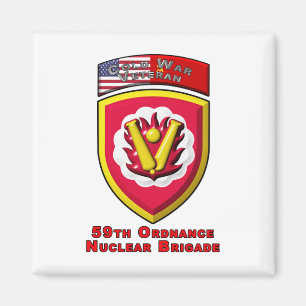 Iconic 59. Ordnance Nuklear Brigade Magnet