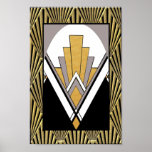 Iconic Art Deco Poster. Gold, grau und schwarz. Poster<br><div class="desc">Wenn Sie sich für den Download entscheiden, macht Ihr Walgreen Store Platinenplakate aus Ihrem Download in verschiedene Größen und in verschiedenen Texturen zu einem sehr guten Preis. Manchmal mit einem Rabatt. Ein Tipp von meinem US-Freund. Für Großbritannien siehe "Digital Printing" online. Dieses Art Deco Poster ist das gleiche Design wie...</div>