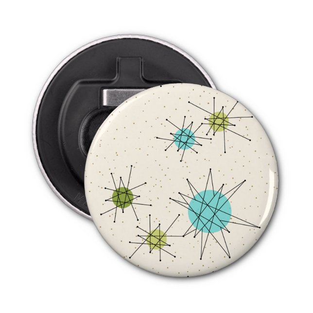 Iconic Atomic Sternexplosion Button Flaschenöffner (Vorderseite)