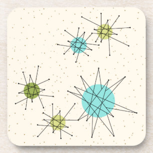 Iconic AtomSternexplosion-harte PlastikUntersetzer Untersetzer